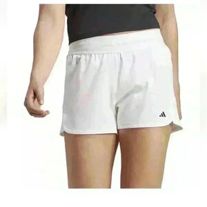 NWT Adidas Training Hyperglam Pacer Shorts Women's White Size L